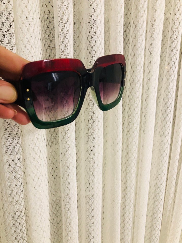 Retro Çok Renkli Kadın Güneş Gözlüğü - Görsel 2