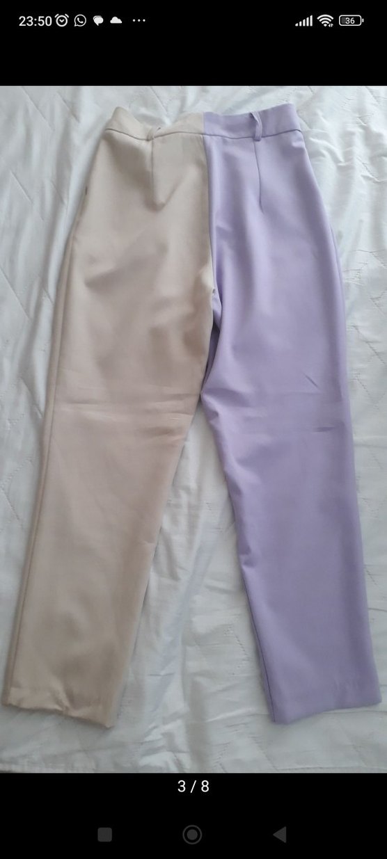 Lila Kadın Uzun Kollu Fırfırlı ikili takim - Görsel 2