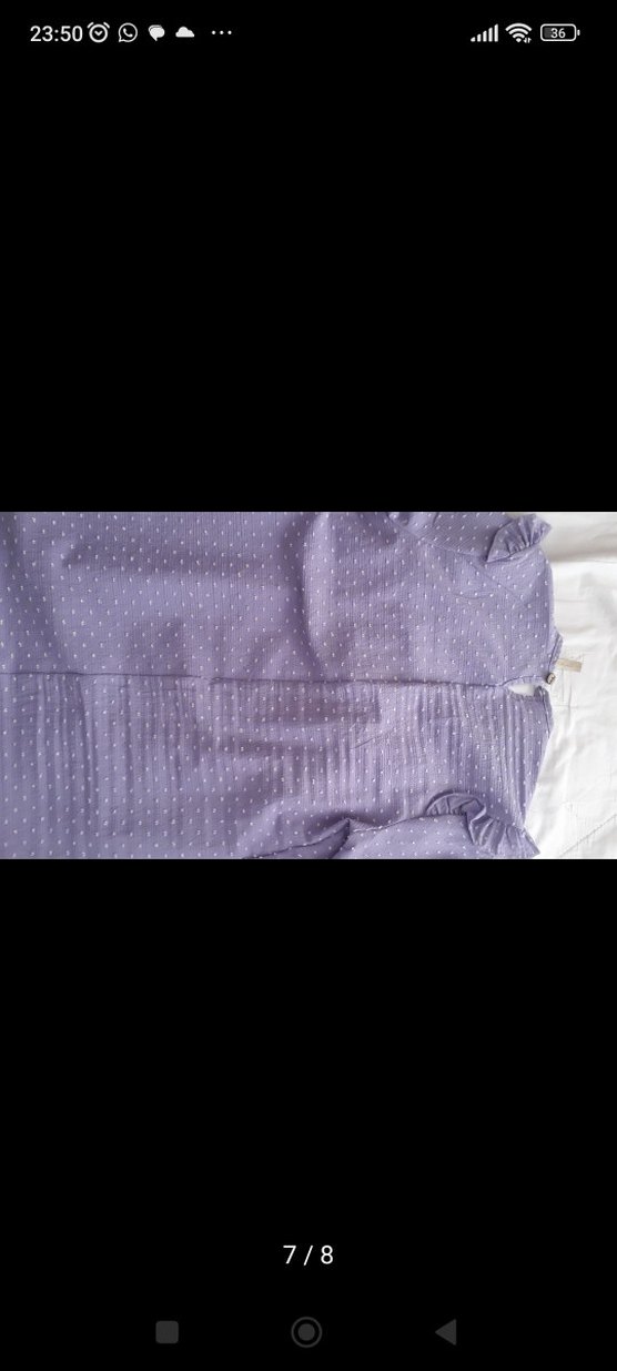 Lila Kadın Uzun Kollu Fırfırlı ikili takim - Görsel 4