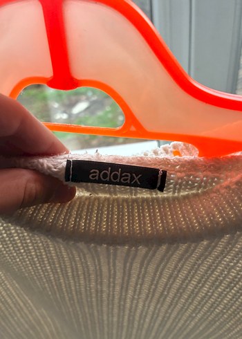 Beyaz Örgü Kadın Kazak - Görsel 2