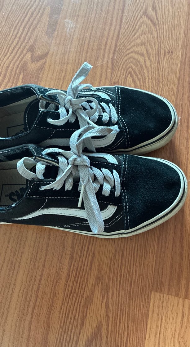 Kadın Siyah Bağcıklı Vans Spor Ayakkabı - Görsel 5