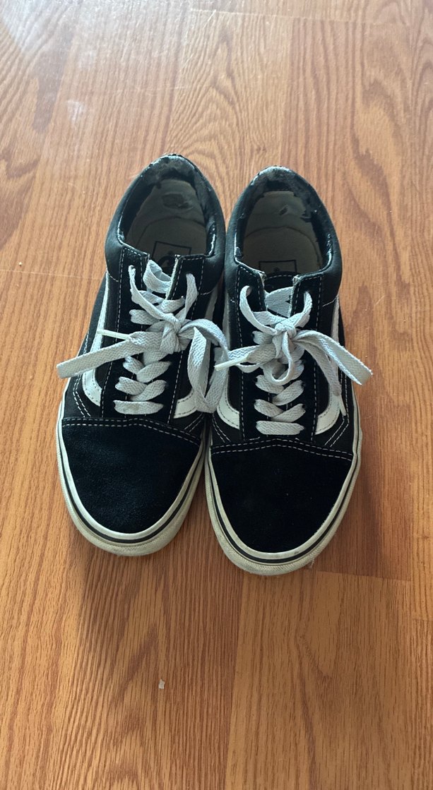 Kadın Siyah Bağcıklı Vans Spor Ayakkabı - Görsel 3