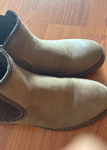 Kahverengi Süet Kadın Dolgu Topuklu Bot - Görsel 6