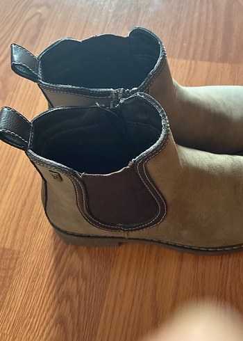 Kahverengi Süet Kadın Dolgu Topuklu Bot - Görsel 5