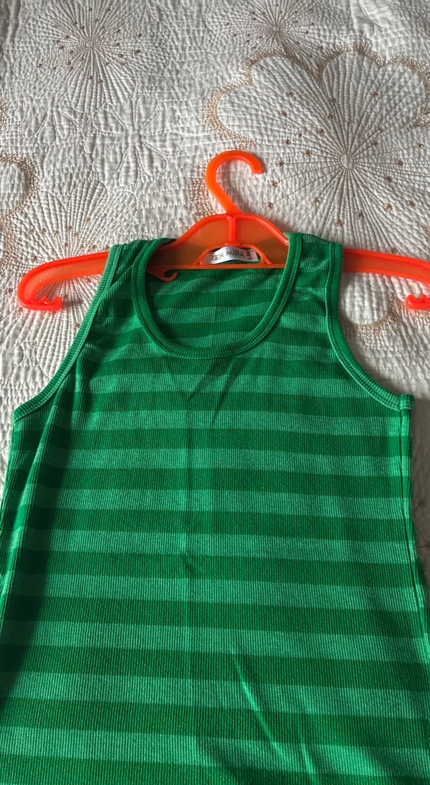 Yeşil Çizgili sporcular Atlet - Görsel 4