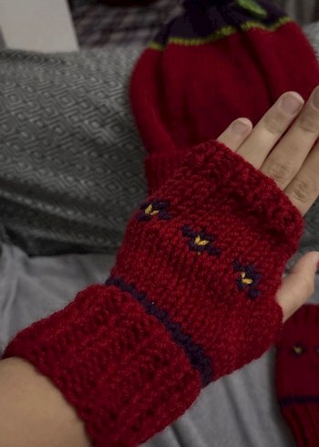 Renkli Kadın Örgü Bere - Görsel 6