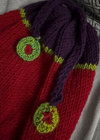 Renkli Kadın Örgü Bere - Görsel 3