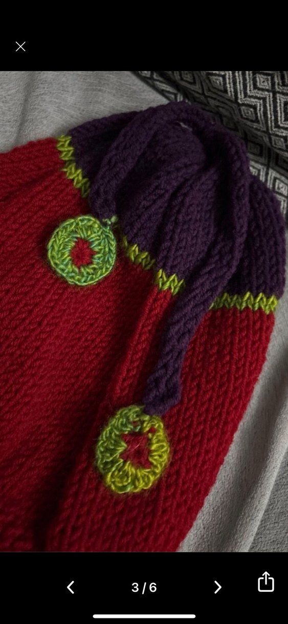 Renkli Kadın Örgü Bere - Görsel 3