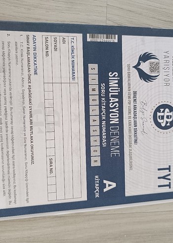 Beden Renk AYT Türkiye Geneli Sınav Kitabı