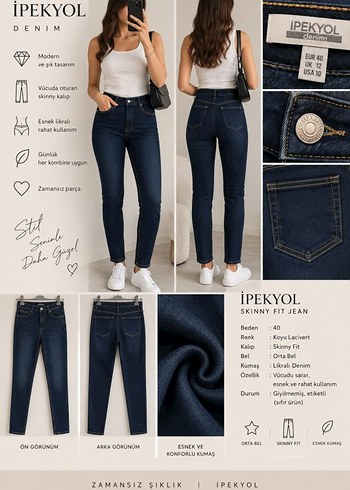 ipekyol Koyu Lacivert Skinny Jean