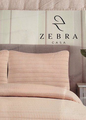 Pastel Pembe Zebra Yatak Örtüsü - Görsel 4