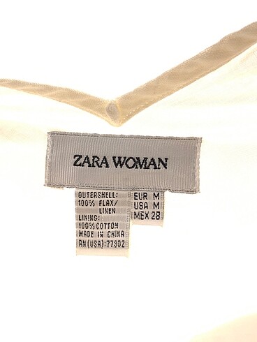 m Beden beyaz Renk Zara Kısa Elbise %70 İndirimli.