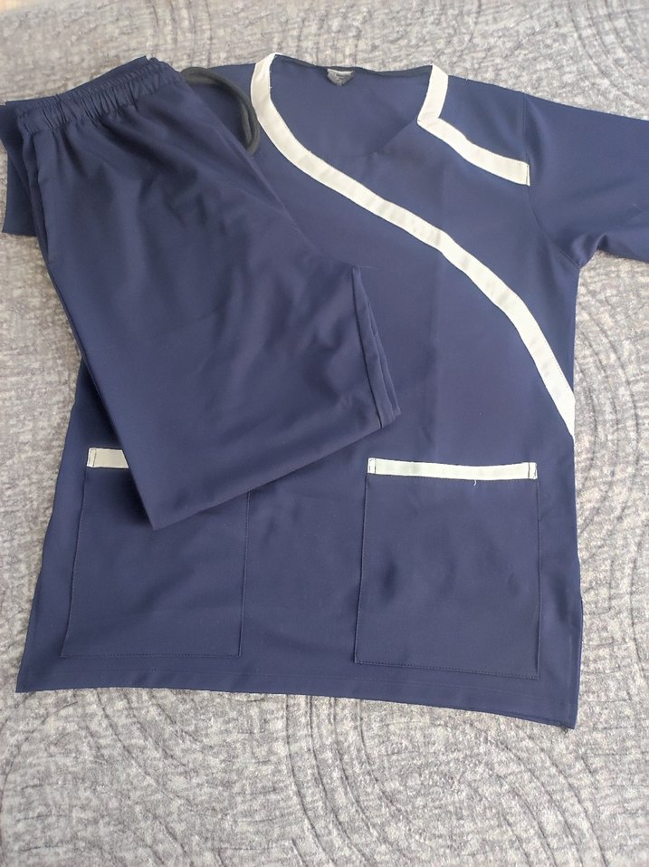 sorumlu hemşire forması sıfır dikilip gönderilir likralı kumaş - Görsel 2