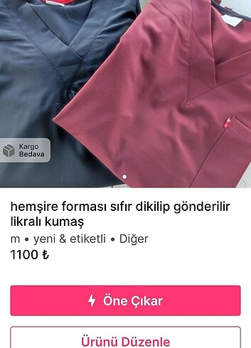 hemşire forması sıfır dikilip gönderilir likralı kumaş 