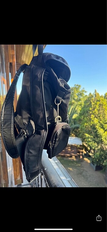  Beden siyah Renk Calvin Klein Sırt Çantası Taşsız Model