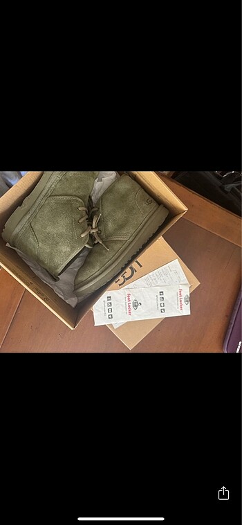 37,5 Beden Ugg Neumel Orjinal Haki