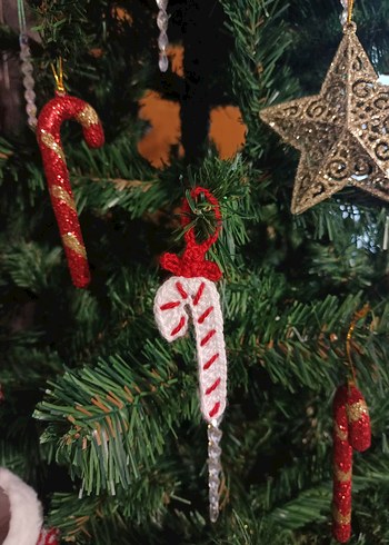 Örgü Renkli Yeni Yıl Süsü - Görsel 2