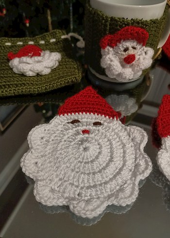 Yılbaşı Temalı Bardak Altlığı - Görsel 3