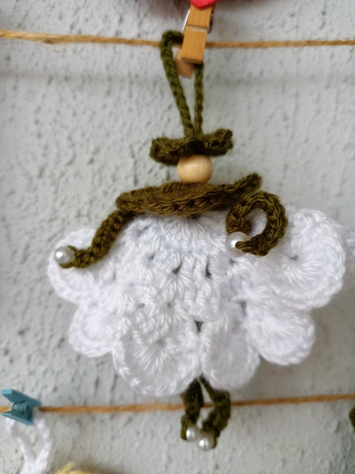 Örgü Bohem Renkli Kadın Anahtarlık - Görsel 2