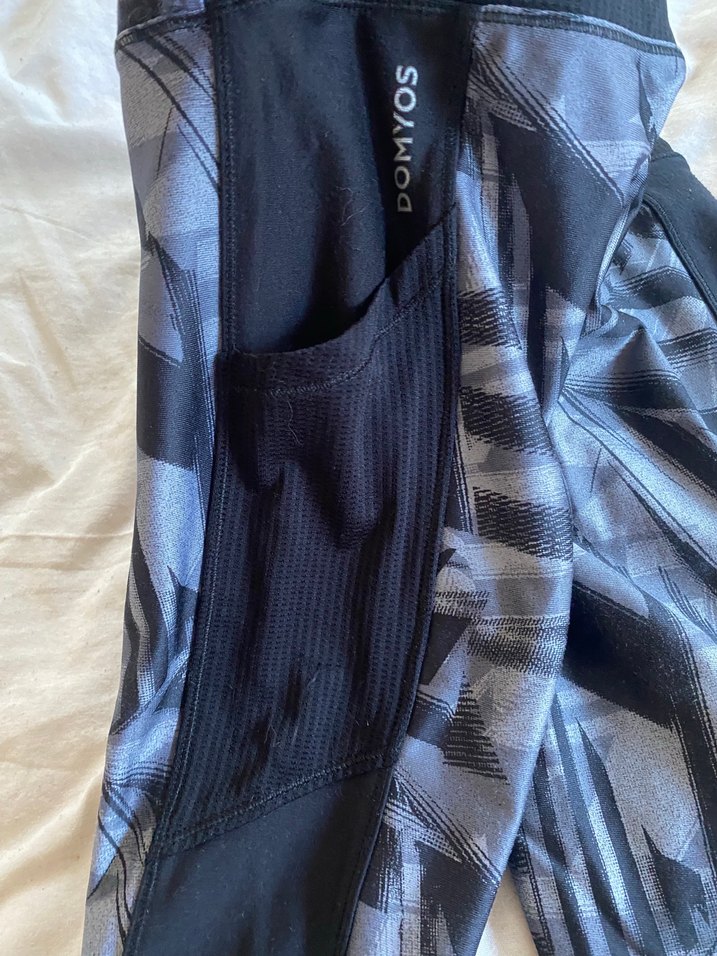 Gri Batik Desenli Esnek Kadın Tayt - Görsel 3