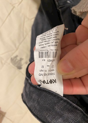 Gri Kadın Skinny Jean Pantolon - Görsel 3