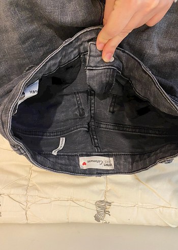 Gri Kadın Skinny Jean Pantolon - Görsel 2