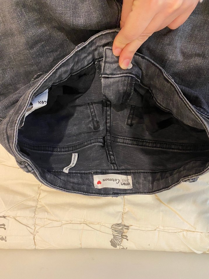 Gri Kadın Skinny Jean Pantolon - Görsel 2