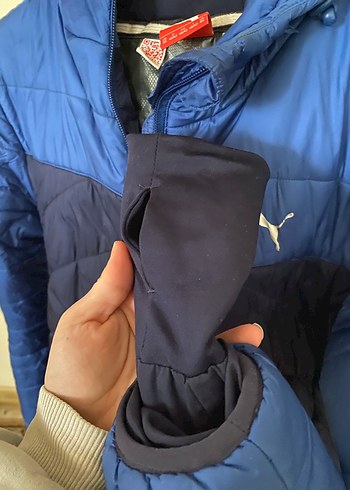 Erkek kadin Mavi Fermuarlı Kayak Ceketi - Görsel 4