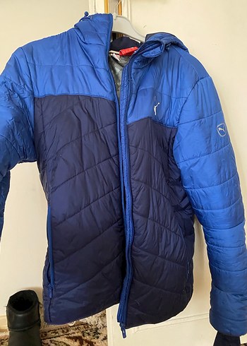 Erkek kadin Mavi Fermuarlı Kayak Ceketi - Görsel 5