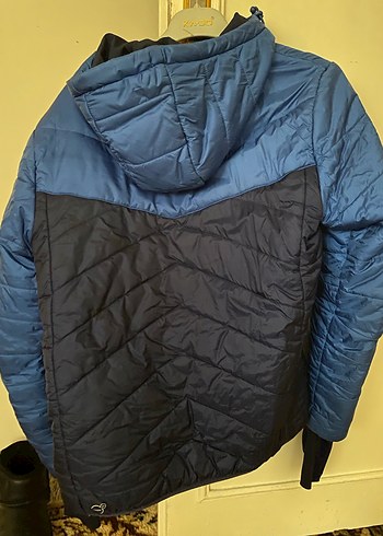 Erkek kadin Mavi Fermuarlı Kayak Ceketi - Görsel 6