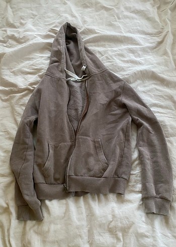 KahverengiKapüşonlu Kadın Sweatshirt