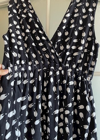 Siyah Pamuklu Drapeli Tulum - Görsel 5