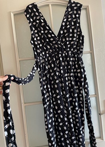 Siyah Pamuklu Drapeli Tulum - Görsel 4