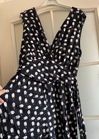 Siyah Pamuklu Drapeli Tulum - Görsel 2