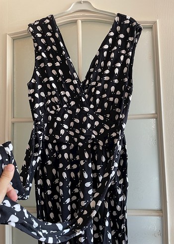 Siyah Pamuklu Drapeli Tulum - Görsel 3