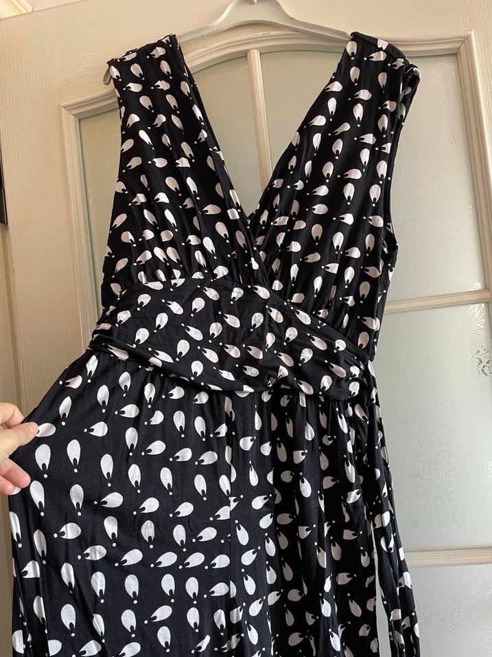 Siyah Pamuklu Drapeli Tulum - Görsel 2