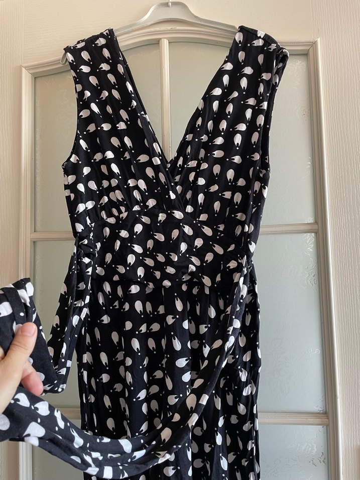 Siyah Pamuklu Drapeli Tulum - Görsel 3