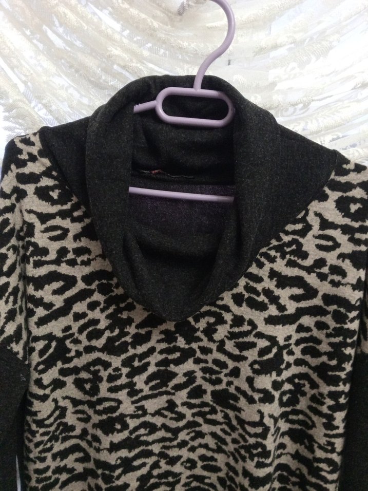 LEOPAR DEGAJE YAKA TUNİK - Görsel 2