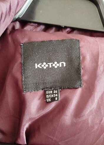36 Beden bordo Renk Koton mont