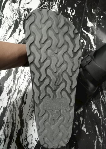 Tokalı Siyah Erkek Sandalet - Görsel 5