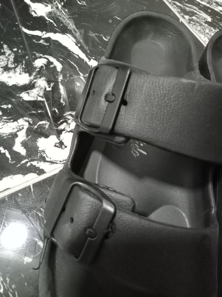 Tokalı Siyah Erkek Sandalet - Görsel 2