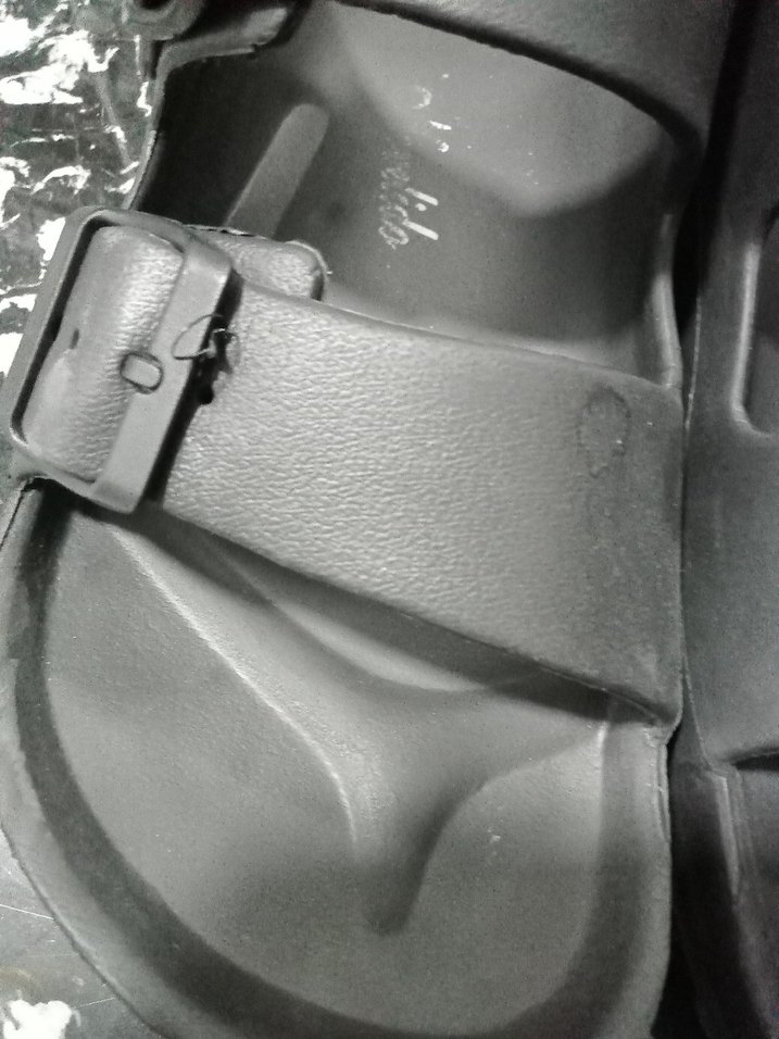 Tokalı Siyah Erkek Sandalet - Görsel 3