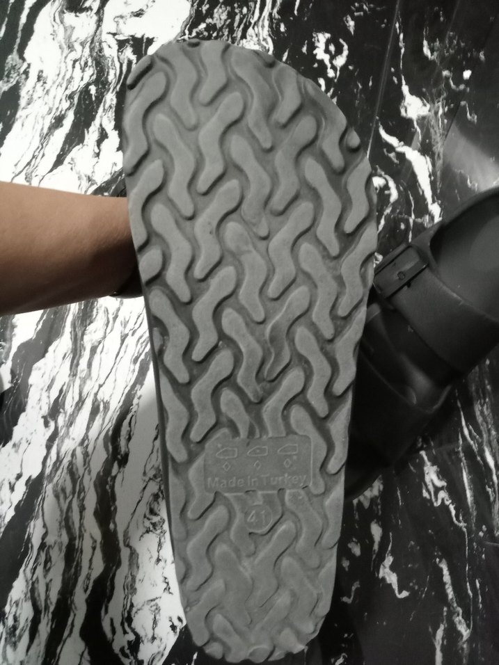 Tokalı Siyah Erkek Sandalet - Görsel 5