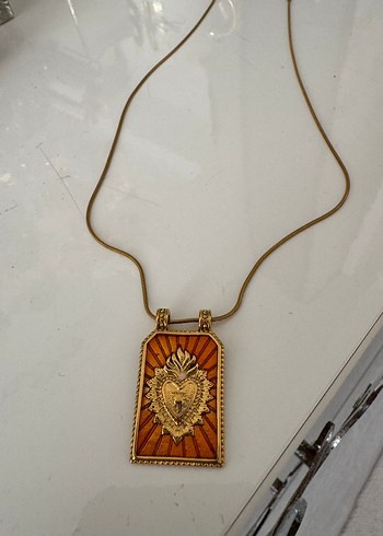 Altın Renkli Bohem Vintage Kolye