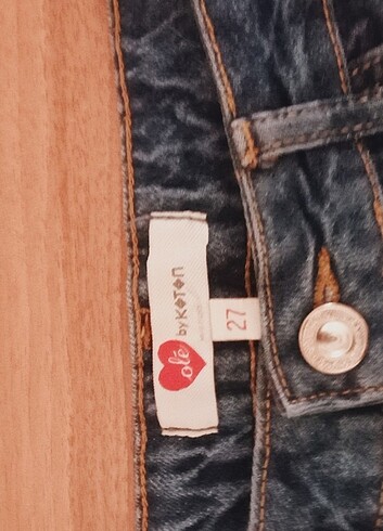 27 Beden Koton bilek üzeri Jean