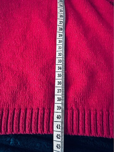 m Beden kırmızı Renk Hm crop triko vatkalı