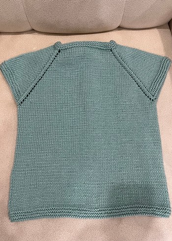 Mint yeşili erkek bebek yelek - Görsel 3