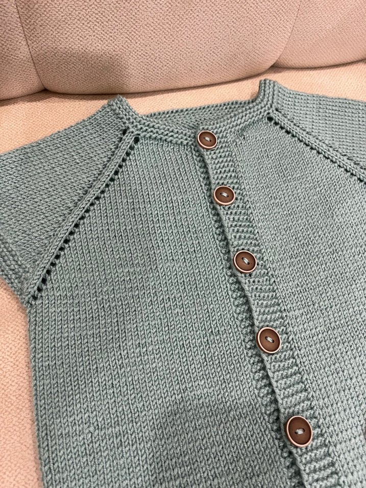 Mint yeşili erkek bebek yelek - Görsel 2