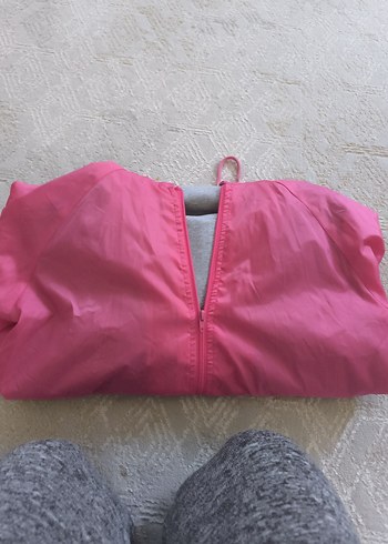 Bayan pembe Fermuarlı Yağmurluk - Görsel 4