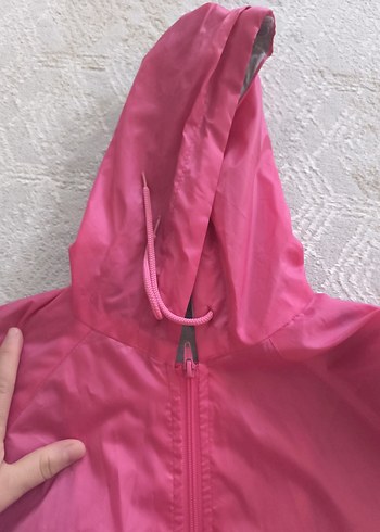 Bayan pembe Fermuarlı Yağmurluk - Görsel 3